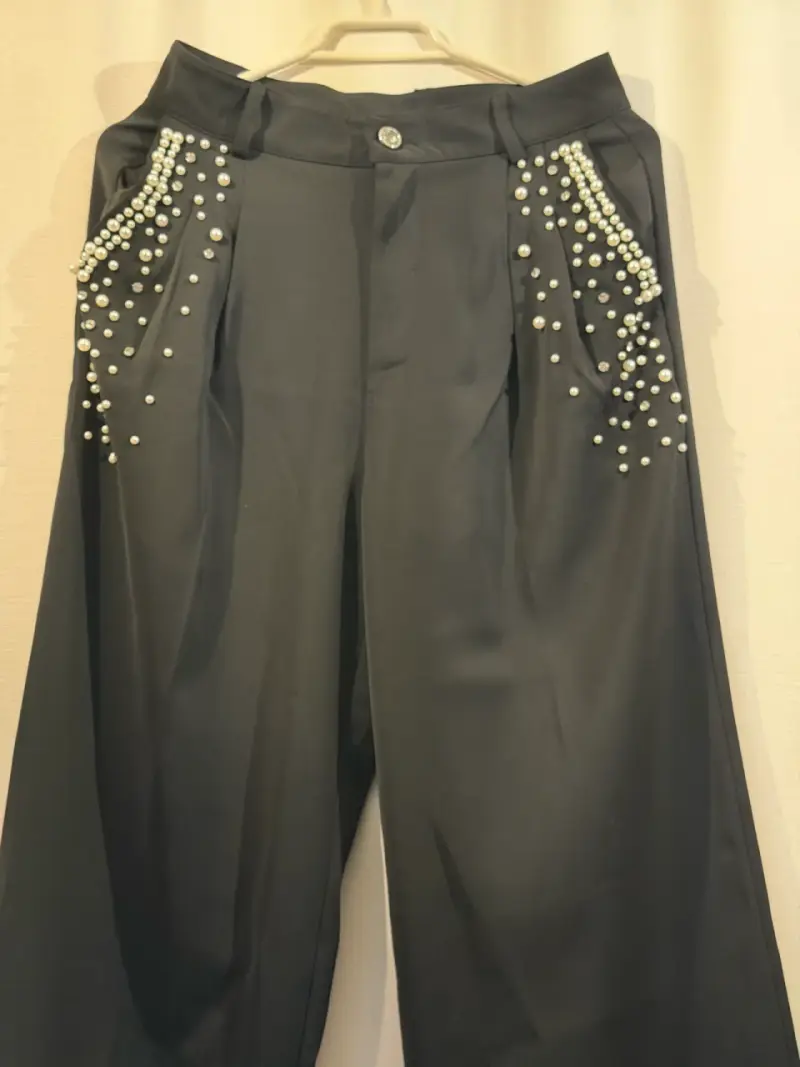Pantalones negros con perlas M - 2