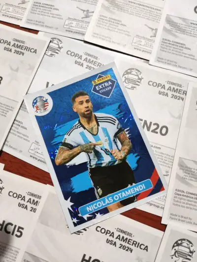 Lote láminas de fútbol copa américa 2024 - miniatura 2