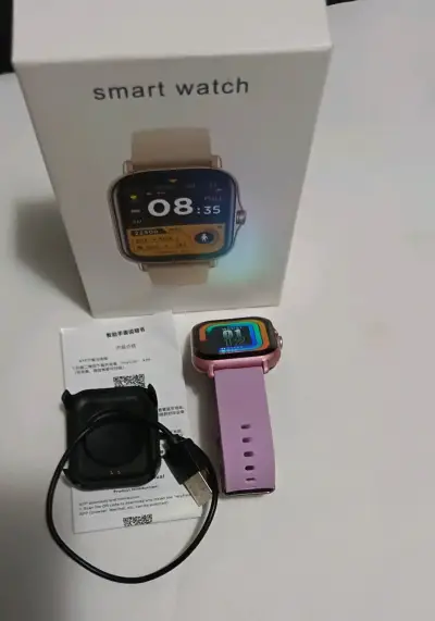Smartwatch color lila con cargador - miniatura 2
