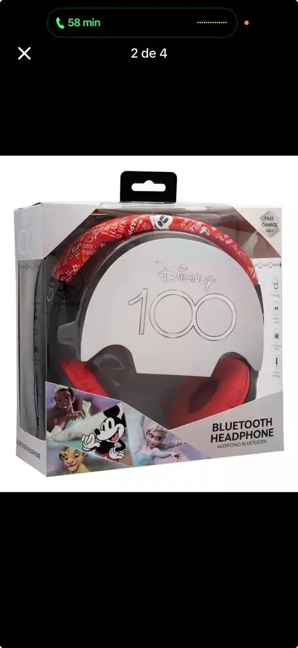 Audífonos Bluetooth Disney 100 - 1