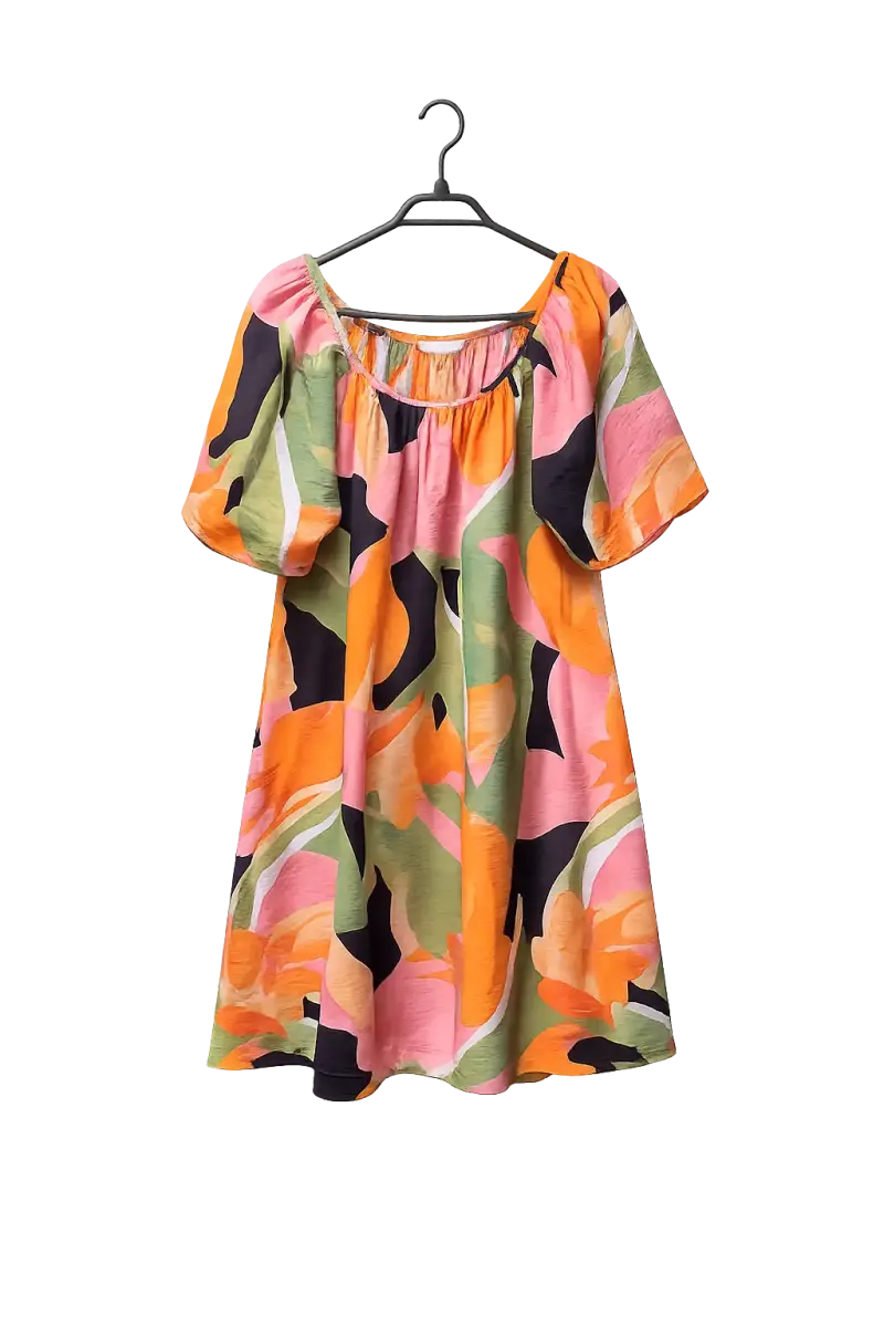 Vestido estampado multicolor