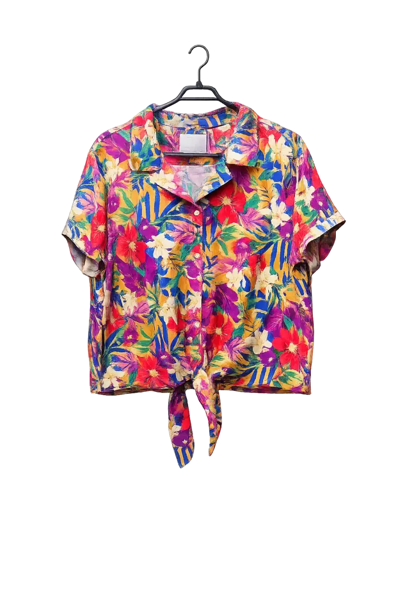 Blusa floral de colores vivos
