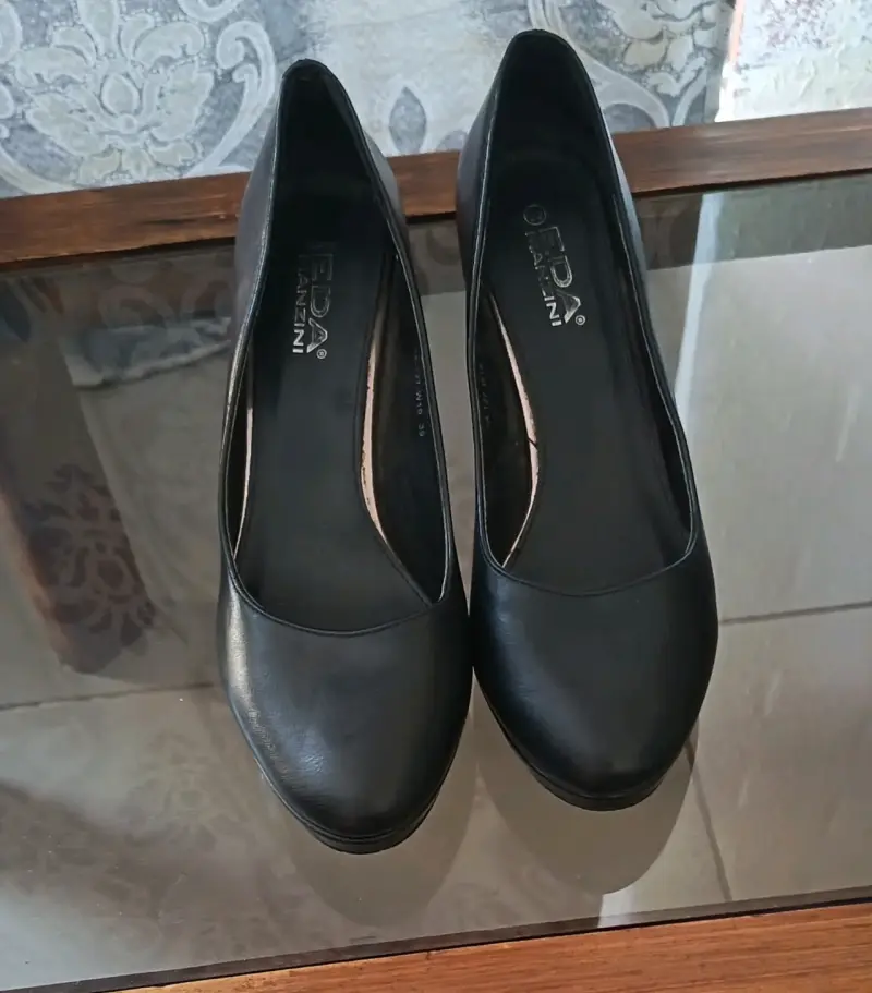 Zapatos de cuero negro - 1