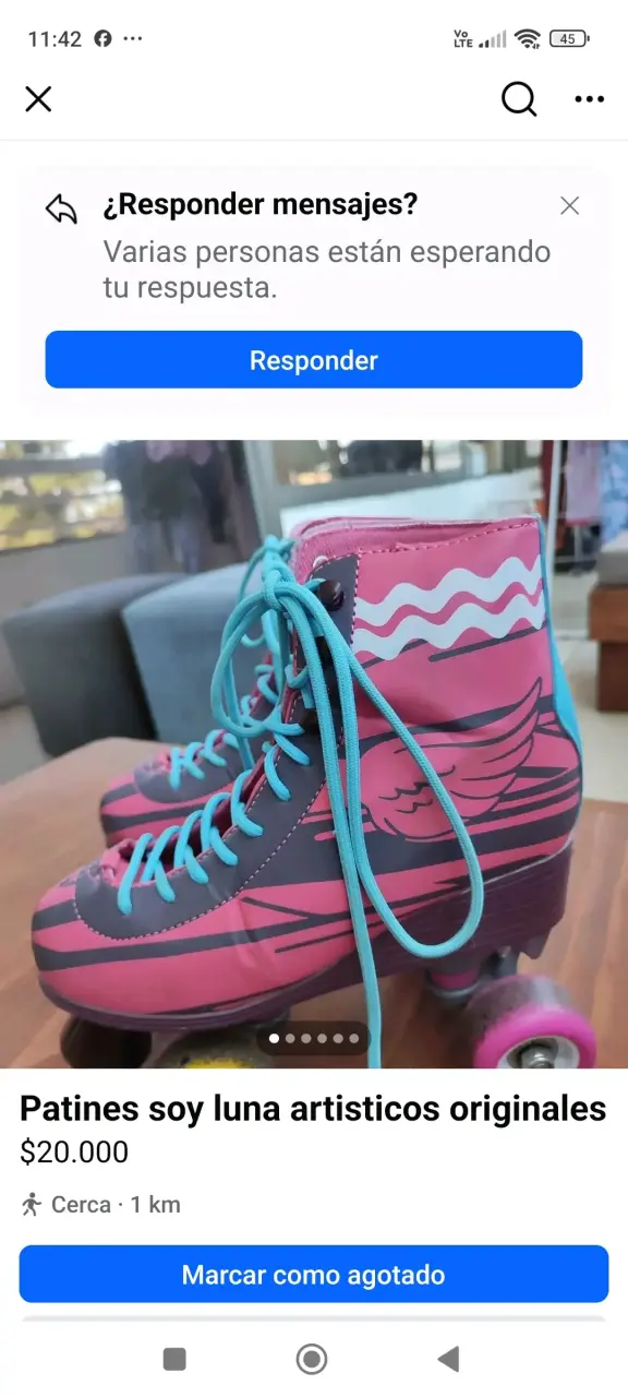 Patines artísticos soy luna