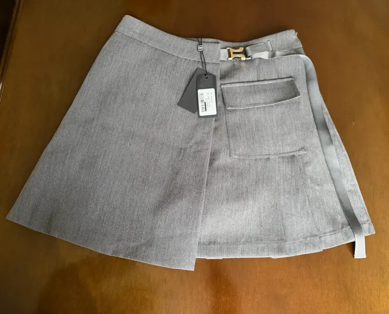 Falda gris con bolsillo Fbo italy - 1