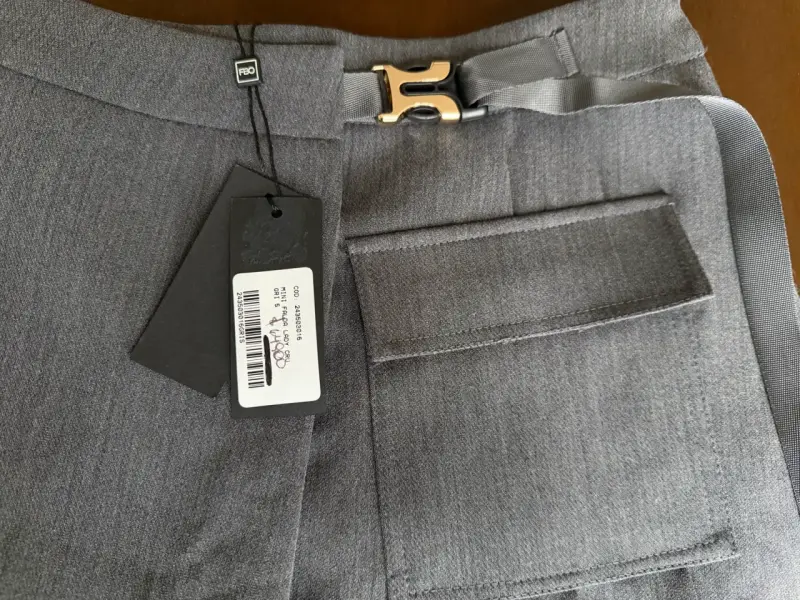 Falda gris con bolsillo Fbo italy - 2