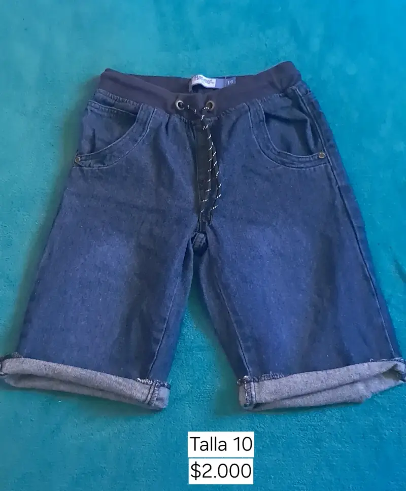 Bermudas jeans para niño