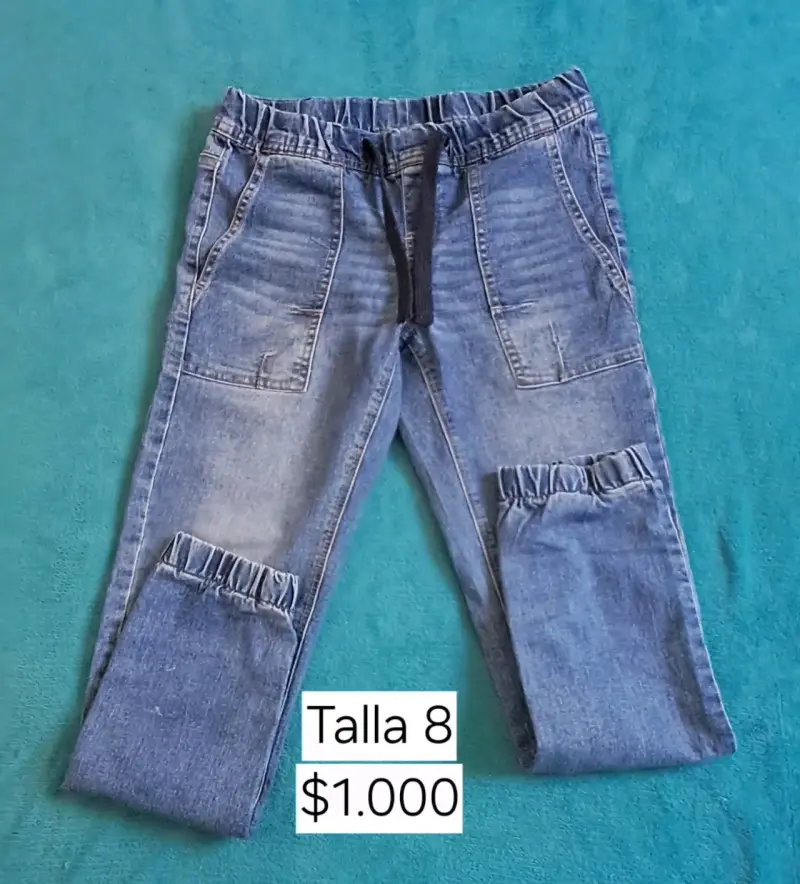 Jeans azules talla 8 para niños