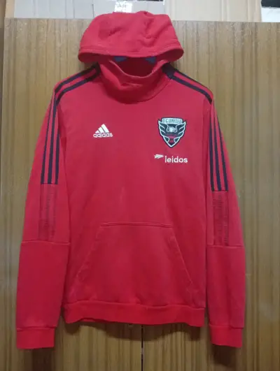 Polerón rojo Adidas DC United - miniatura 1