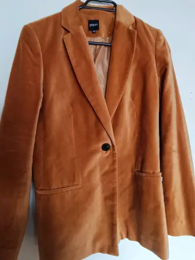 Blazer de terciopelo mostaza - miniatura 4