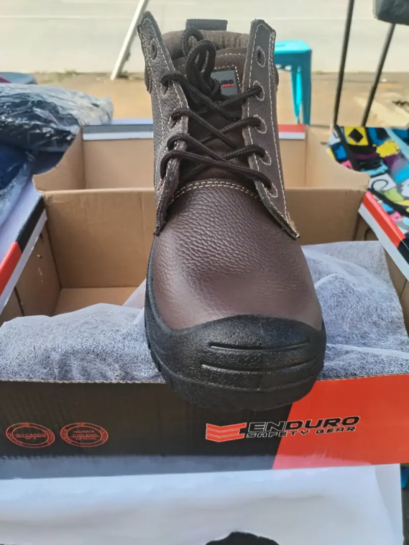 Bota de seguridad Enduro café - 1