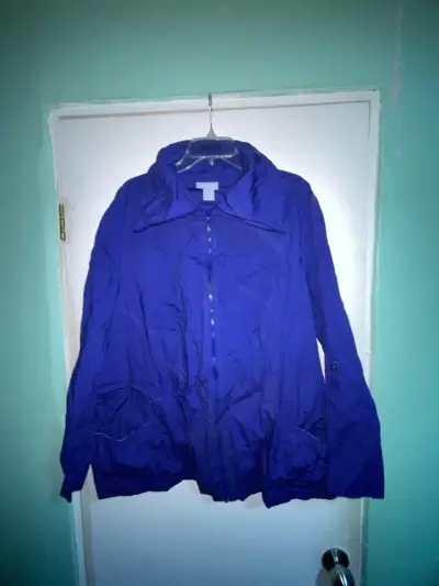 Chaqueta cortaviento azul LIZ & ME - miniatura 1