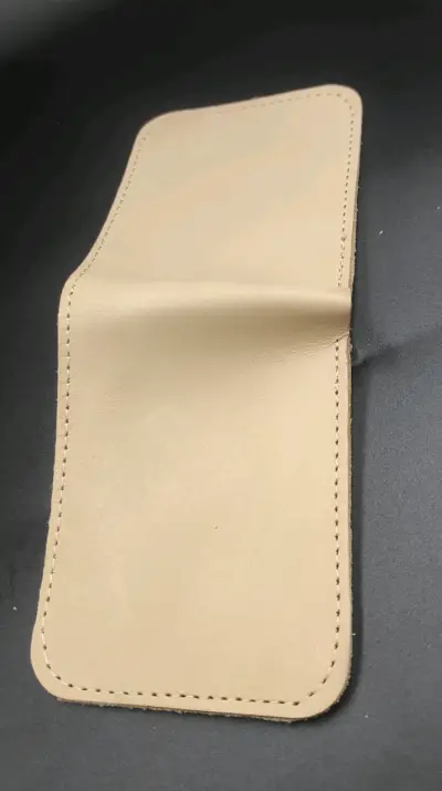 Billetera de cuero beige - miniatura 5