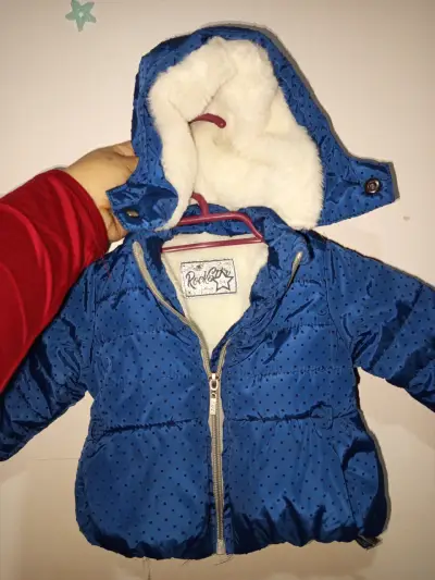 Chaqueta azul de invierno niña/ unisex - miniatura 1