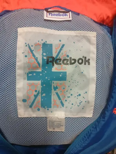 Cortavientos azul Reebok - miniatura 3