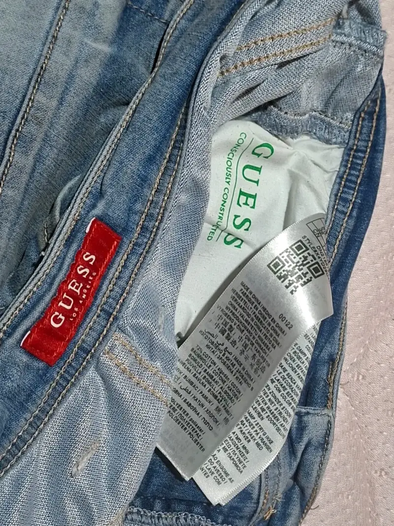 Short de mezclilla Guess azul - 3