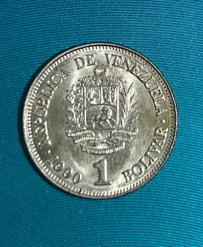 Moneda 1 Bolívar Venezuela 1990 - miniatura 1