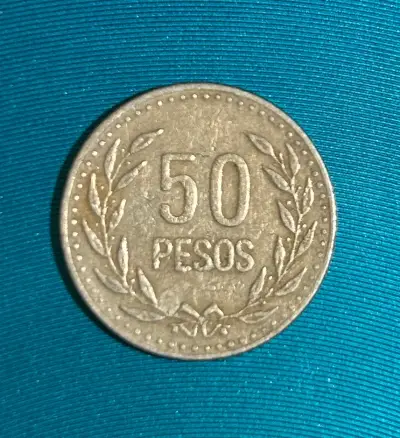 Moneda 50 pesos de Colombia 1990 - miniatura 1