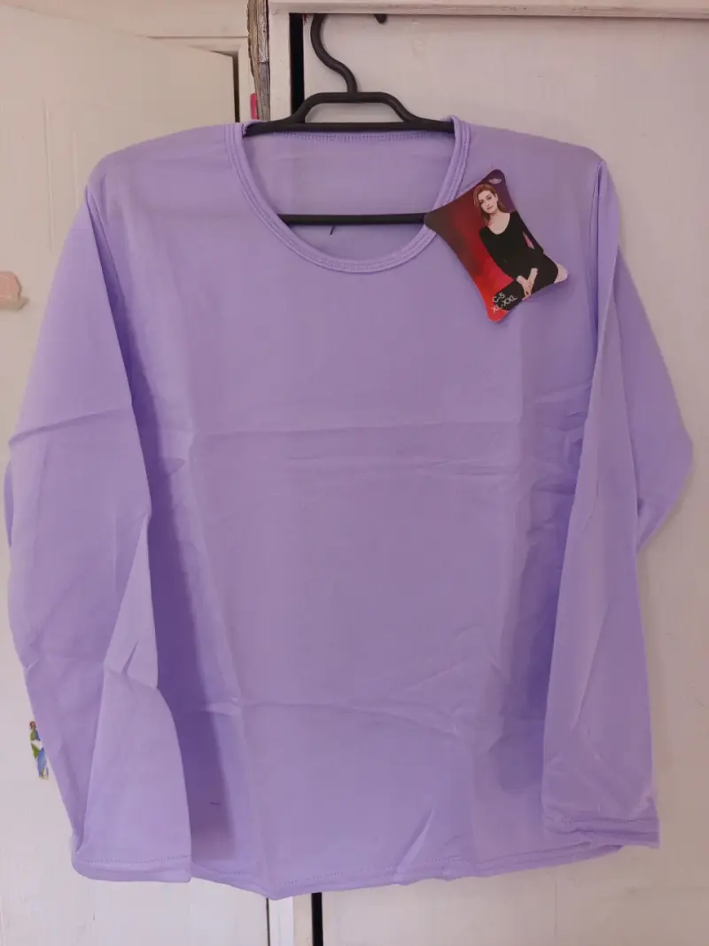 Polera manga larga lila