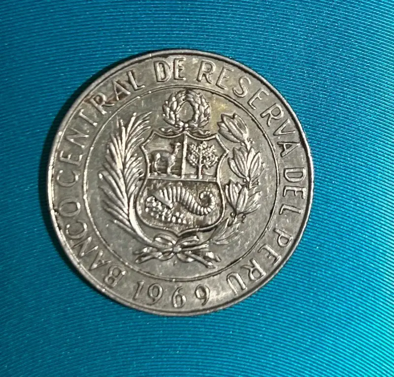 Moneda Perú 10 soles de oro 1969 - 1