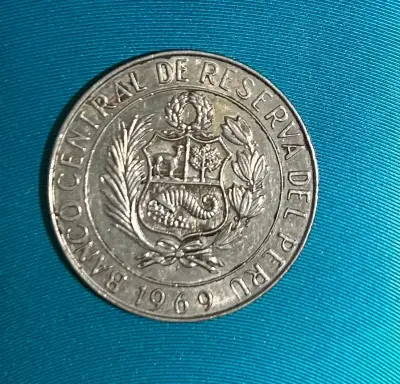 Moneda Perú 10 soles de oro 1969 - miniatura 1
