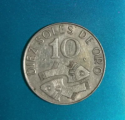 Moneda Perú 10 soles de oro 1969 - miniatura 2