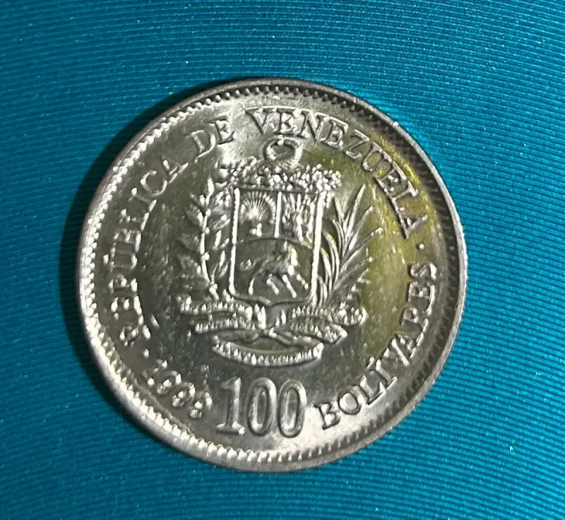 Moneda 100 Bolívares Venezuela 1999 - 1