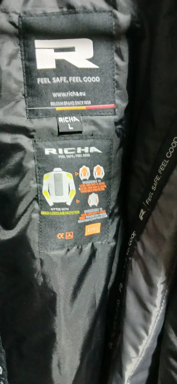 Chaqueta negra de moto Richa - 2