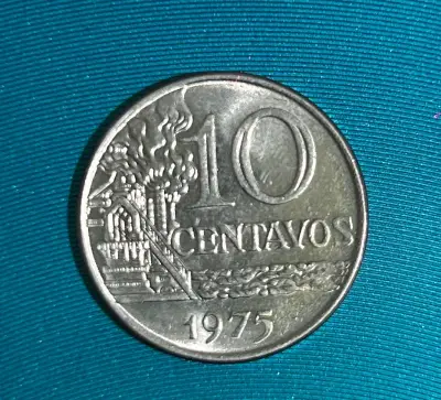 Moneda 10 centavos 1975 Brazil - miniatura 1