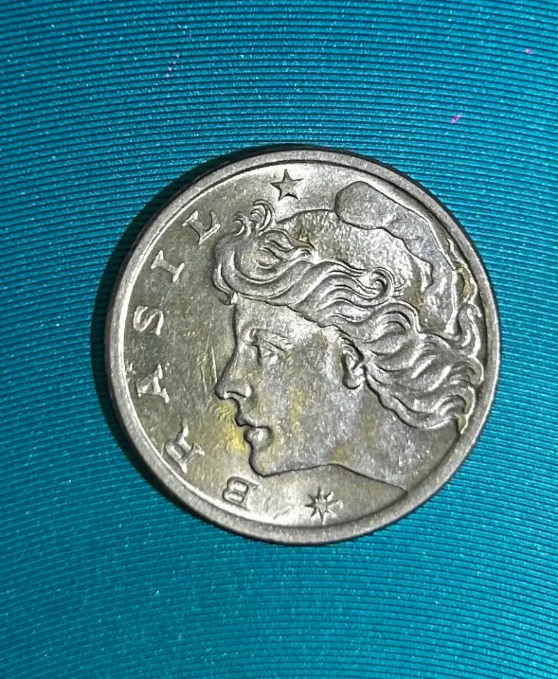 Moneda 10 centavos 1975 Brazil - 2