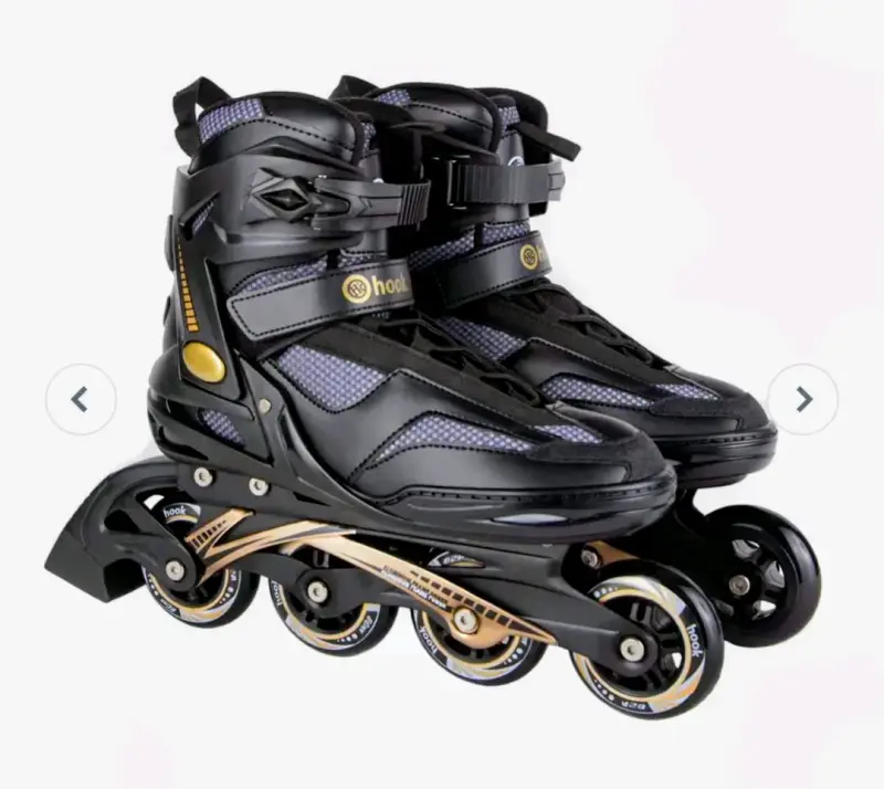 Patines en línea negros y dorados - 1