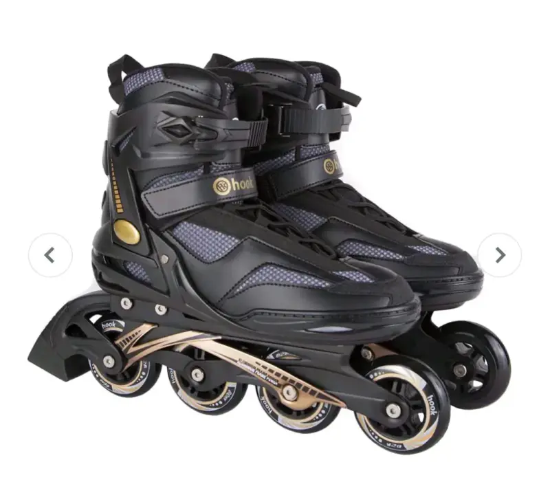 Patines en línea negros y dorados - 3