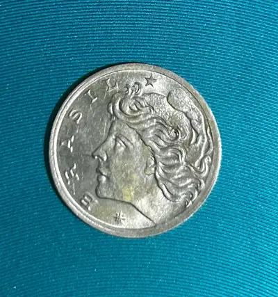Moneda 5 centavos 1969 Brazil - miniatura 2