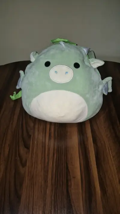 Mochila squishmalows dragón verde - miniatura 1