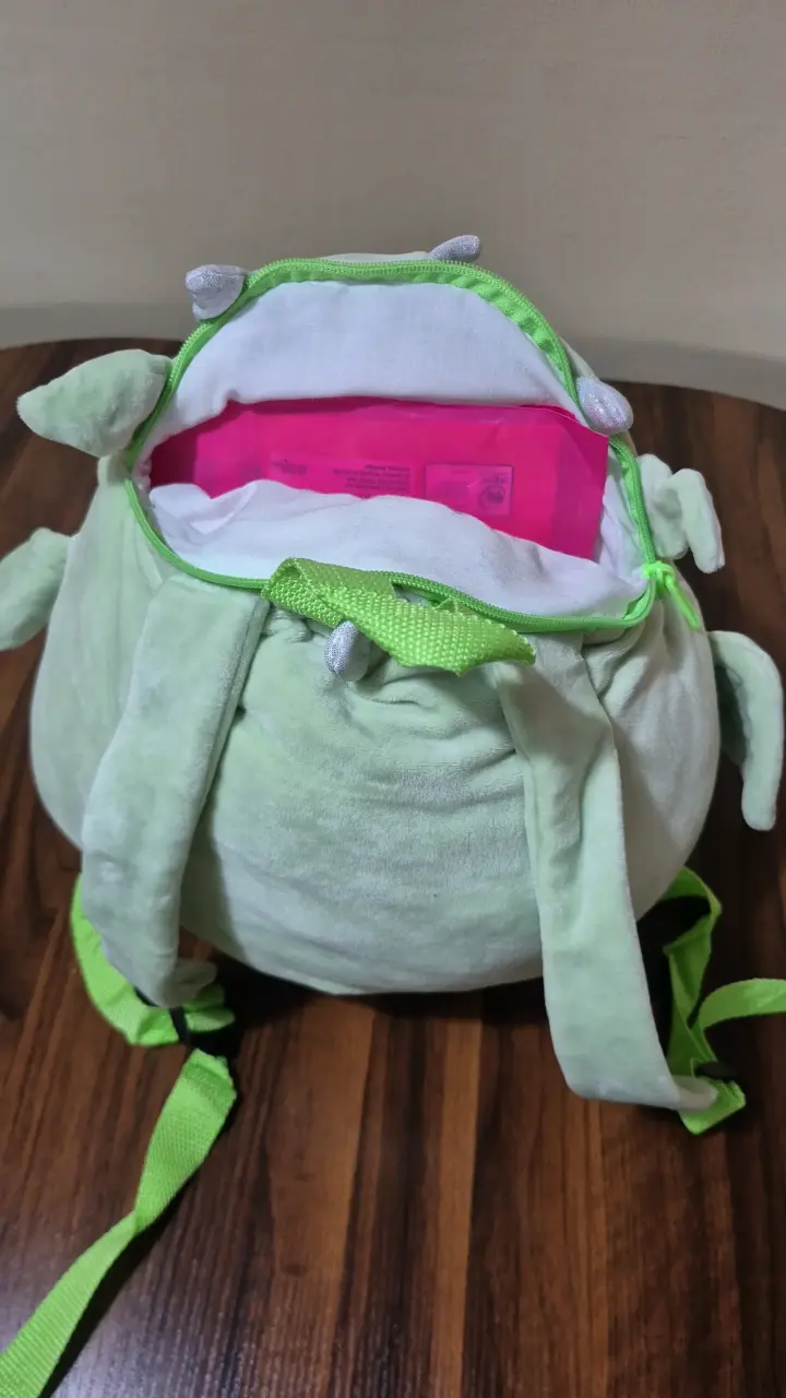 Mochila squishmalows dragón verde - 3