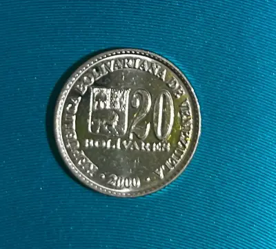 Moneda 20 Bolívares Venezuela 2000 - miniatura 1