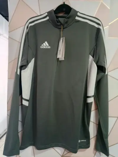 Polerón deportivo Adidas gris - miniatura 1