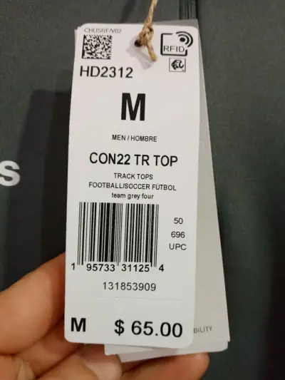 Polerón deportivo Adidas gris - miniatura 2