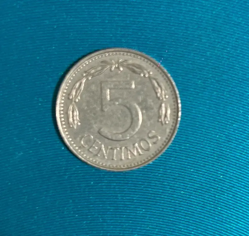 Moneda antigua 5 céntimos Venezuela 1986 - 1