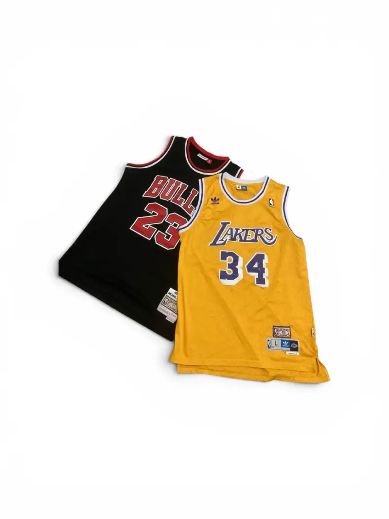 Poleras de baloncesto Bulls y Lakers