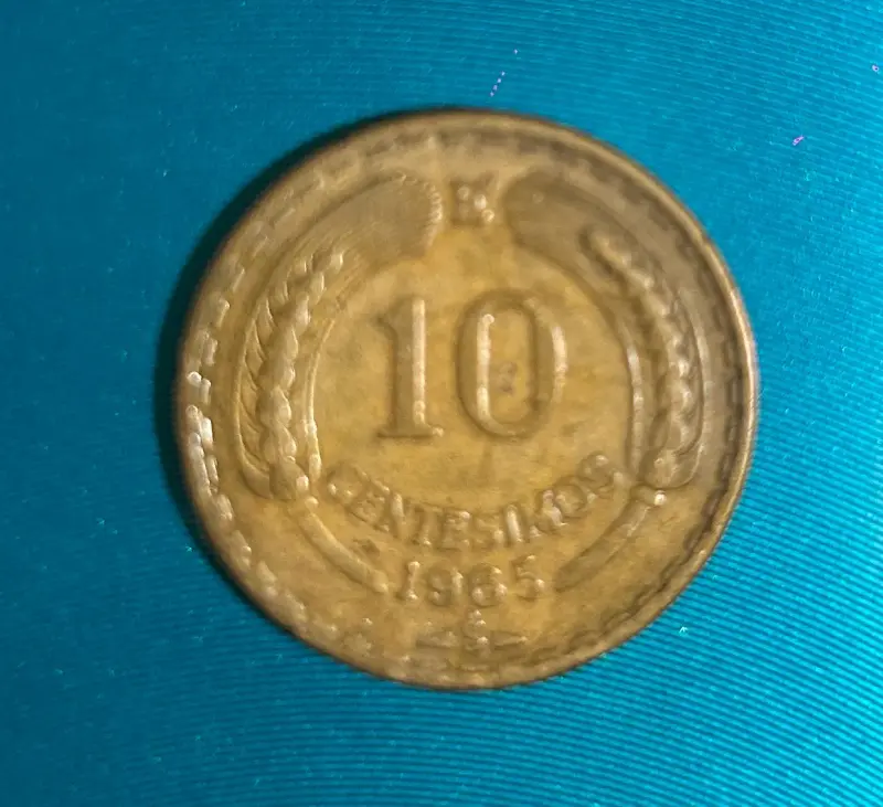 Moneda 10 centésimos 1965 - 1