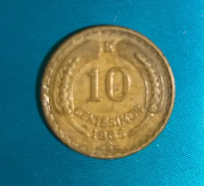 Moneda 10 centésimos 1965 - miniatura 1