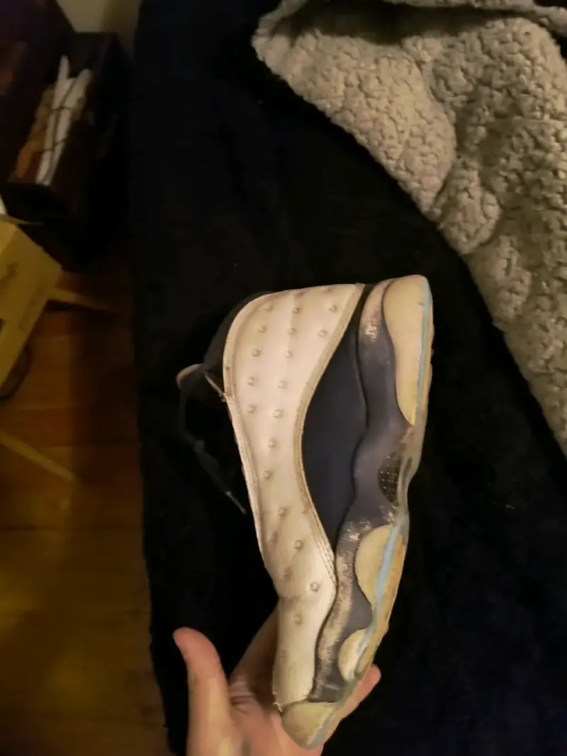 Zapatillas deportivas blancas y azules - 4
