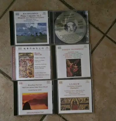Lote 6 CDs Música Clásica Sello Naxos Originales - miniatura 1