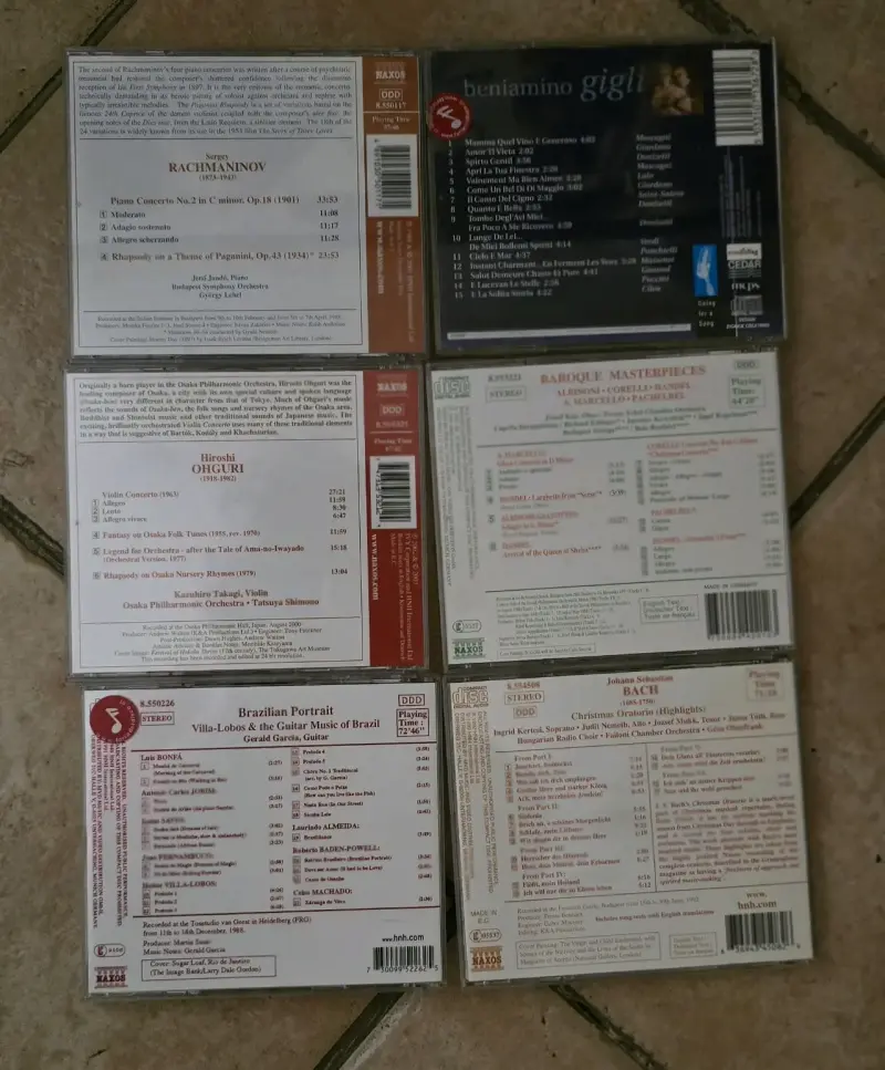 Lote 6 CDs Música Clásica Sello Naxos Originales - 2