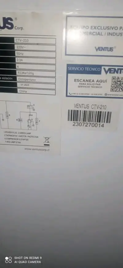 Congelador Ventus CTV-210 - miniatura 3