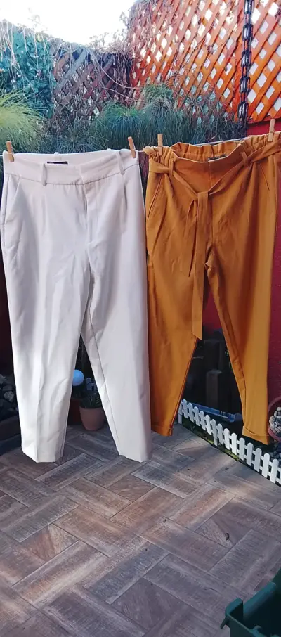 Pantalón rosado con lazo pantalón casual - miniatura 6