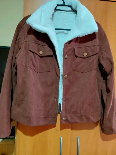 Chaqueta de pana marrón con forro - miniatura 5