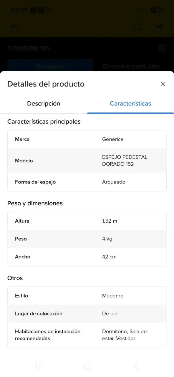Consulta espejo. , pisos pack 4 ,secadora portati - 3