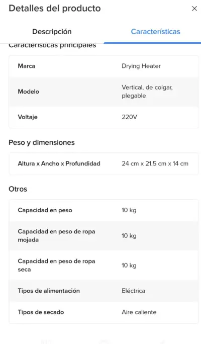 Consulta espejo. , pisos pack 4 ,secadora portati - miniatura 4